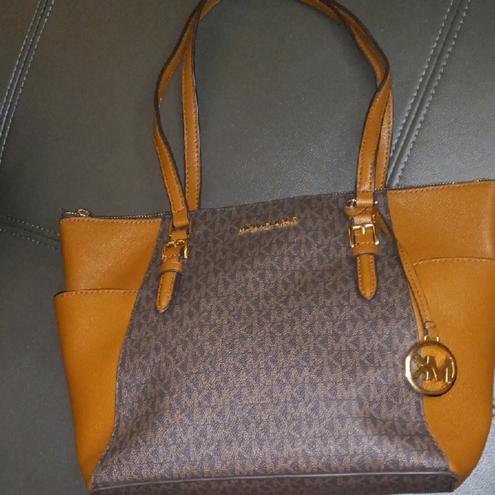 Michael Kors Signature Brown and Tan Tote